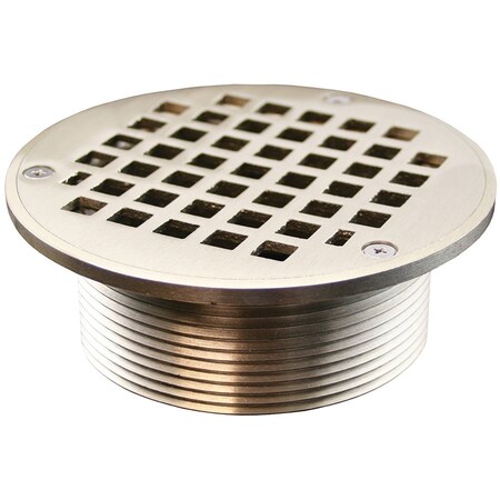 3-1/2 In. IPS Metal Spud With 5 In. Nickel Bronze Round Strainer